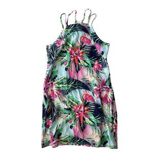 TART Hawaiian Floral Multistrap Dress Size Small